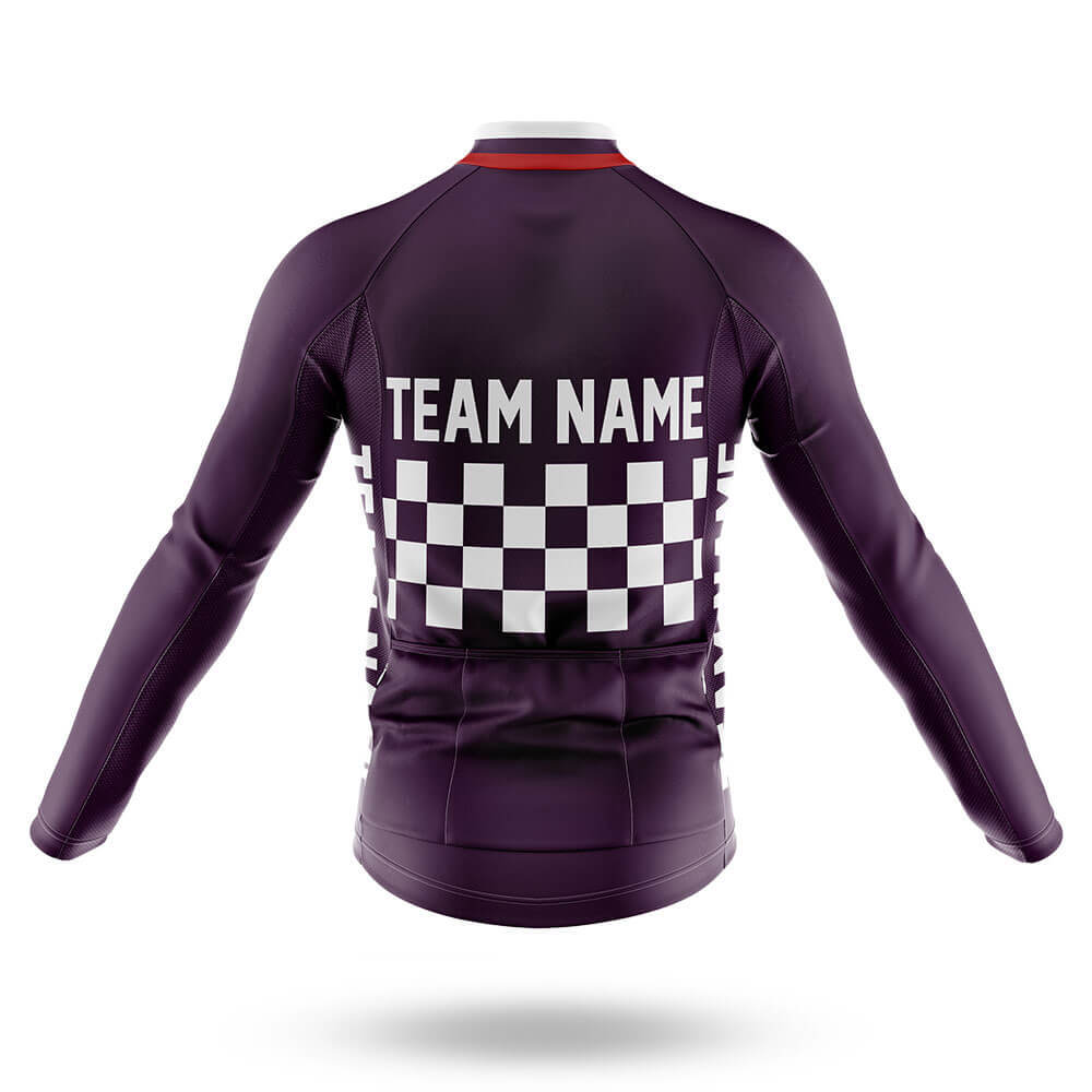 Custom Team Name M7 Dark Purple - Men's Cycling Kit