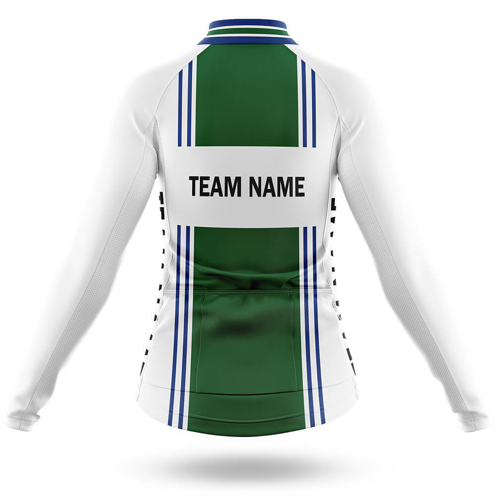 Custom Team Name M4 Green - Women's Cycling Kit