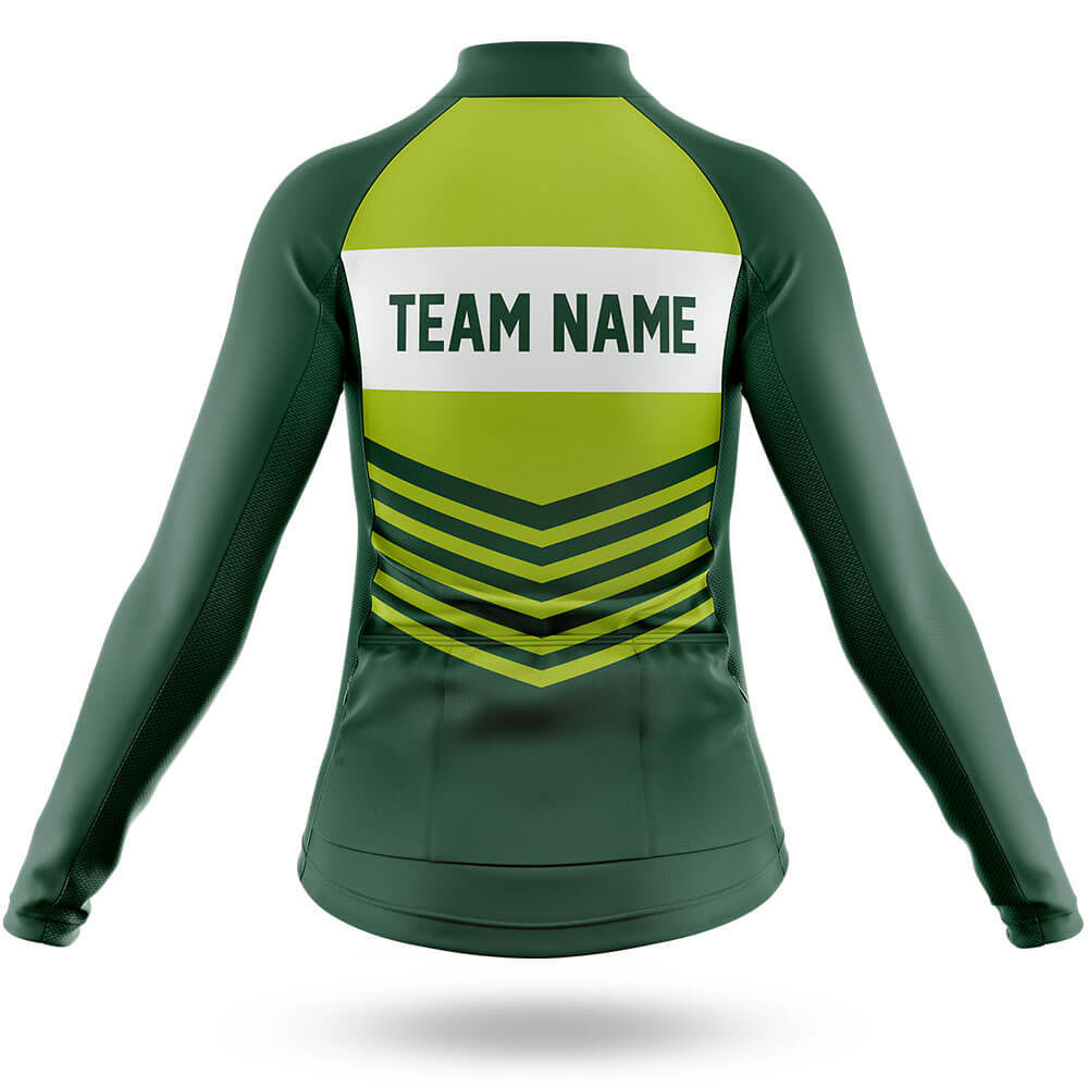 Custom Team Name V20 Green - Women's Cycling Kit