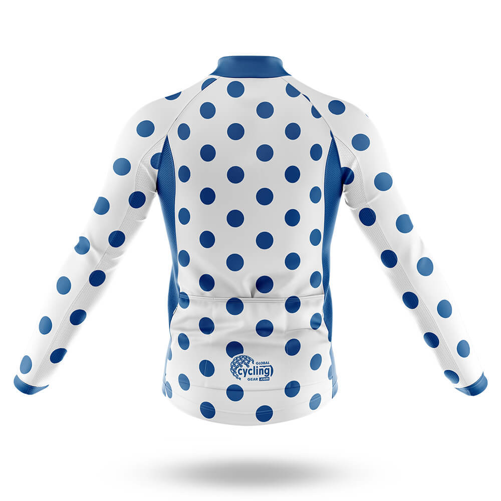 Blue Polka Dot Cycling Jersey