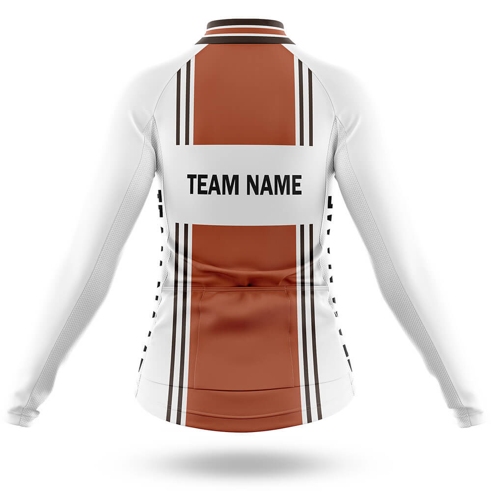 Custom Team Name M4 Orange - Women's Cycling Kit