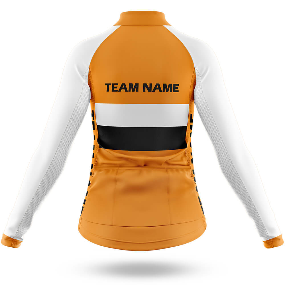 Custom Team Name M2 Orange - Women's Cycling Kit