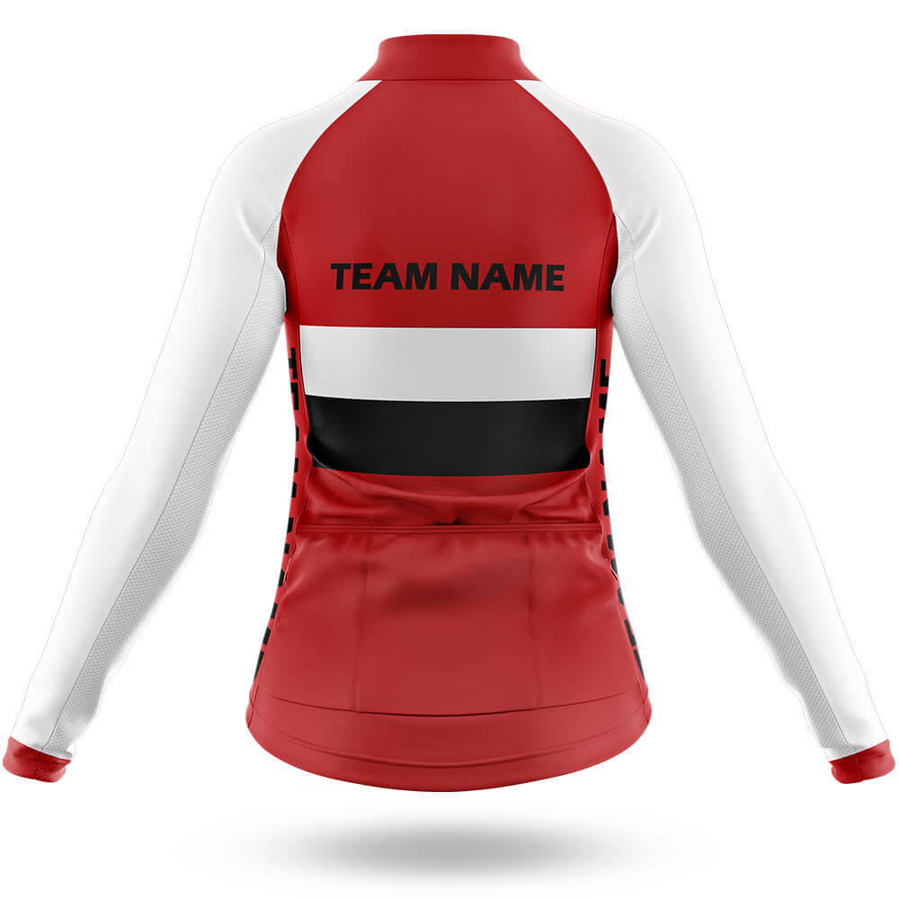 Custom Team Name M2 Red - Women's Cycling Kit