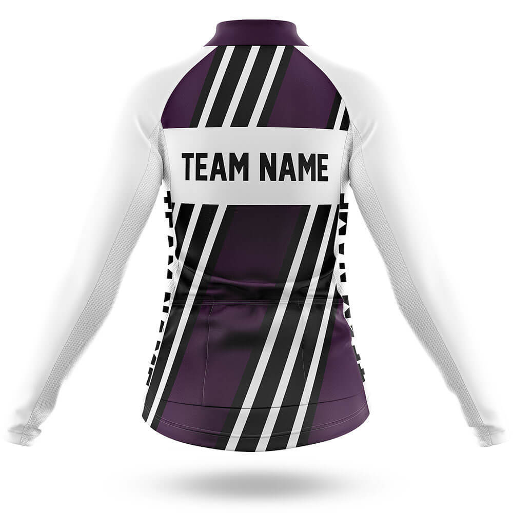 Custom Team Name M5 Dark Purple - Women's Cycling Kit
