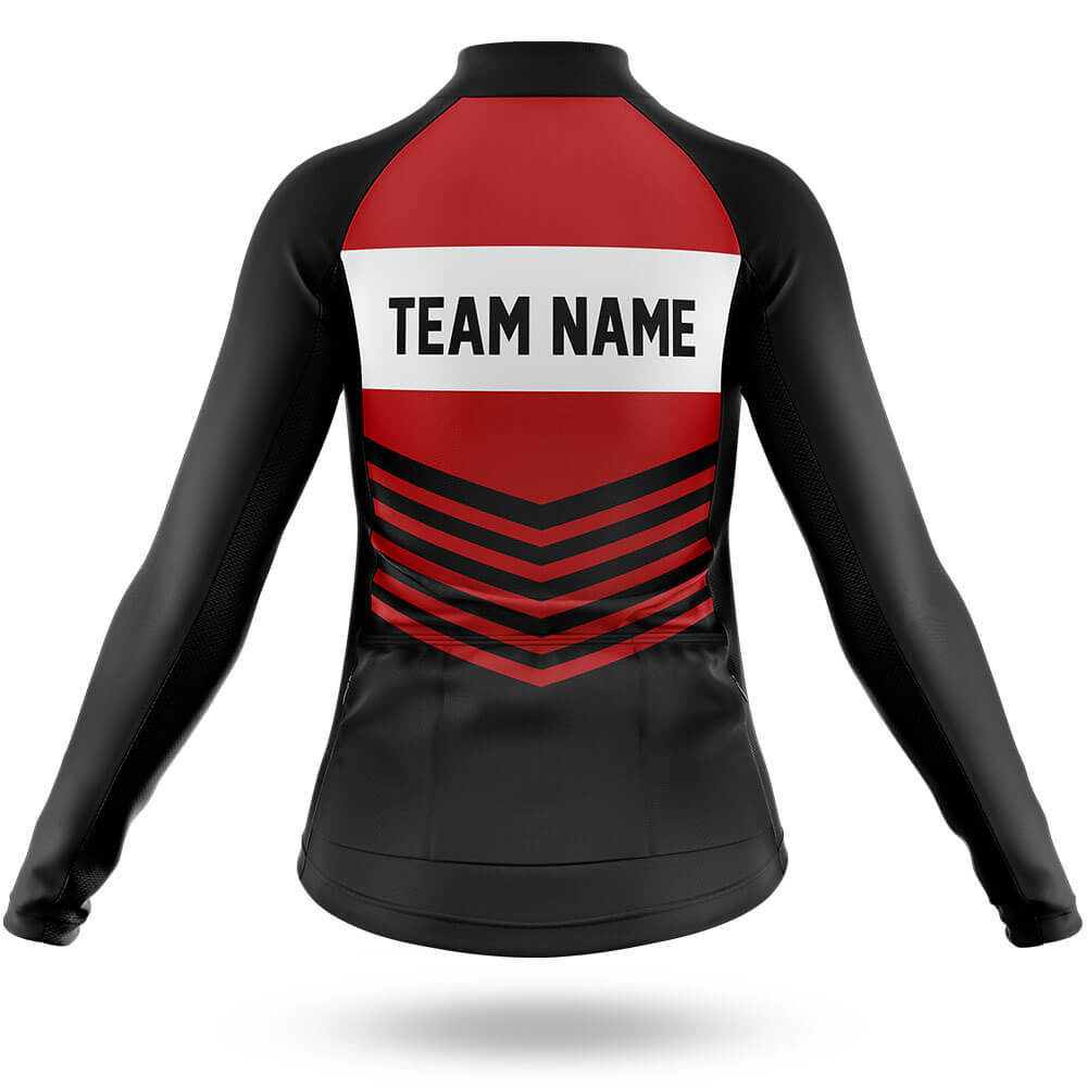 Custom Team Name V20 Red - Women's Cycling Kit