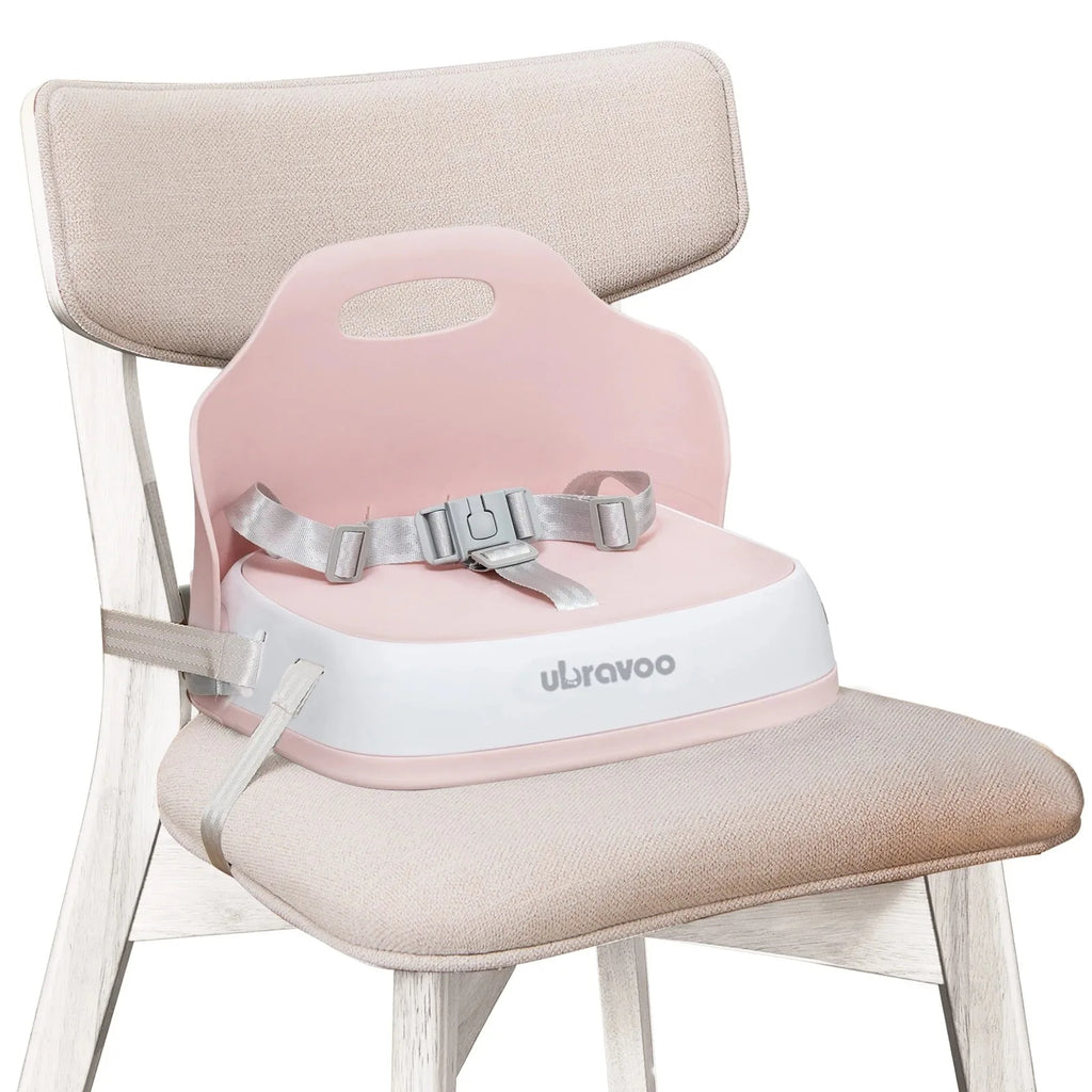 Travel High Chair Portable Booster Seat for Kids with 3-Point Harness And 2 Adjustable Straps Washable Child Eating Seat
