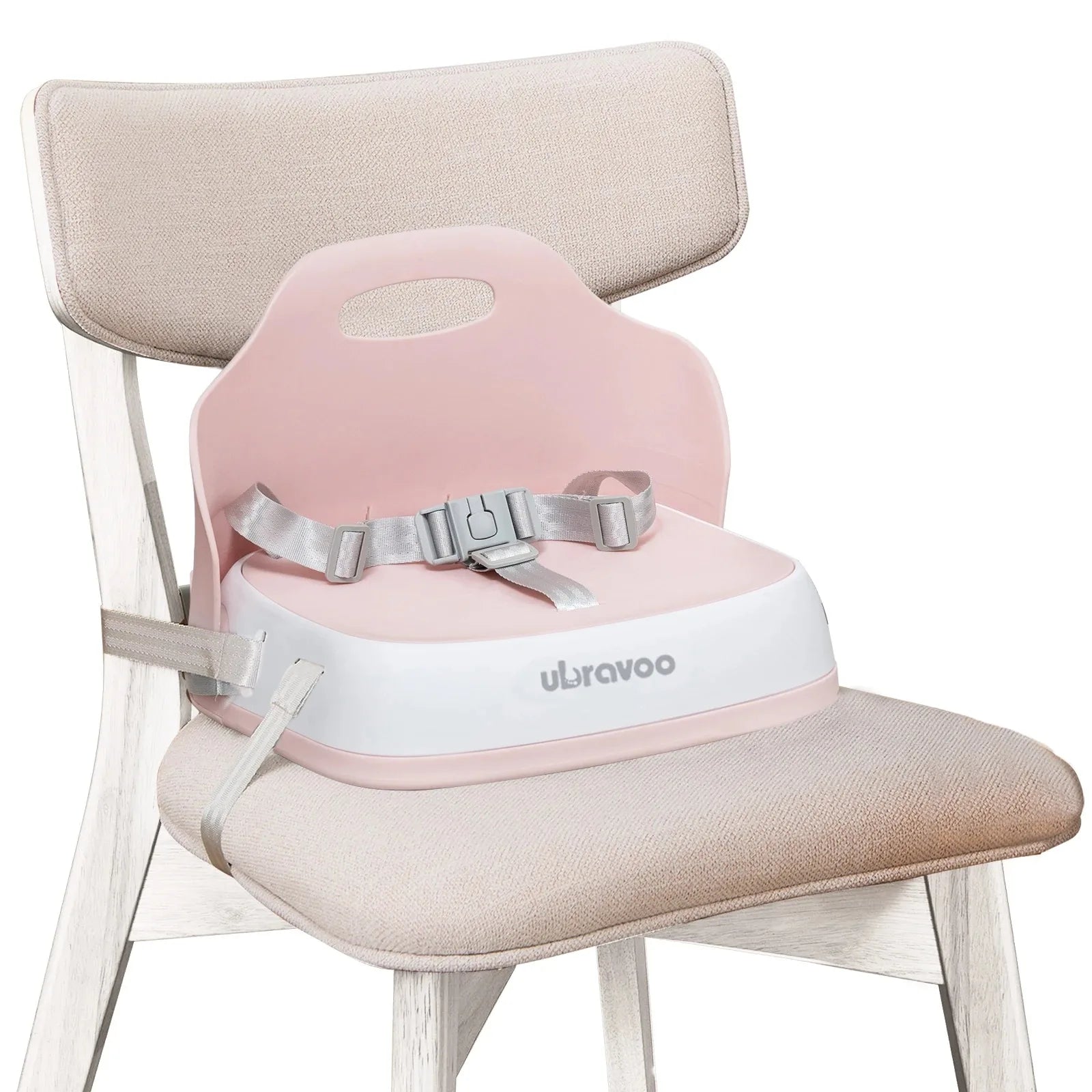 Travel High Chair Portable Booster Seat for Kids with 3-Point Harness And 2 Adjustable Straps Washable Child Eating Seat