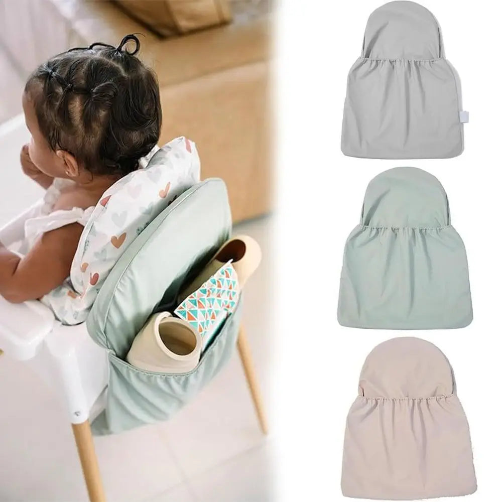 Portable Highchair Handy Pocket Pouch Infant Baby High Foot Dining Chair Cover PU Dining Chair Back Storage Bag Baby Dinning Ch