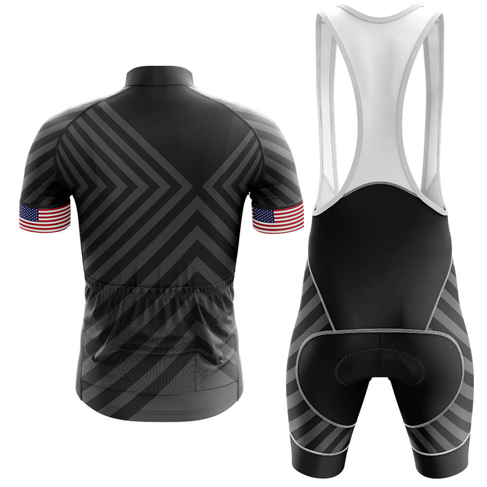 USA V13 - Black - Men's Cycling Kit